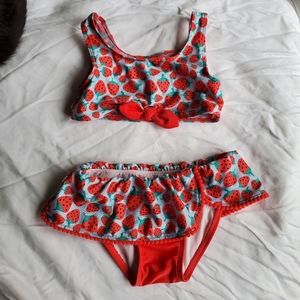 Two piece strawberry swimsuit